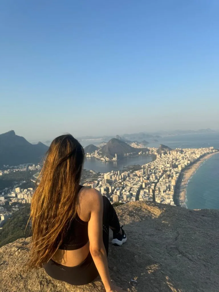 A woman at Morro dos Dois Irmãos