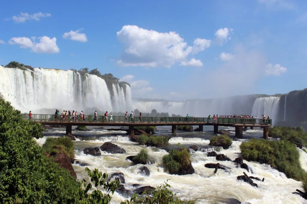 Waterfalls Trail on the Brazilian side of Iguazu Falls