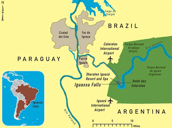 Iguazu Falls Map