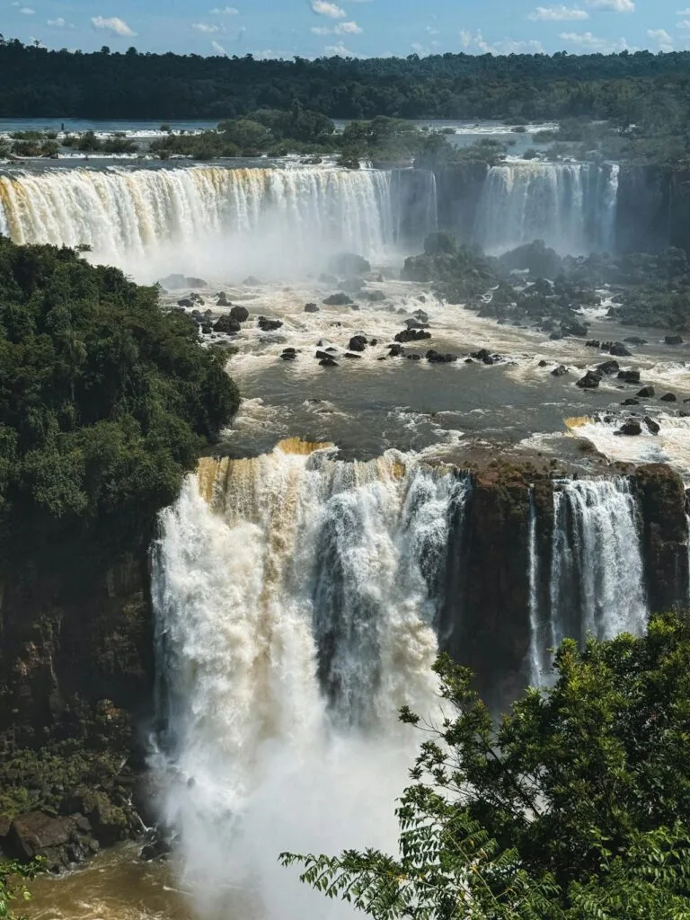 View of the Iguaçu Falls from the Brazilian side