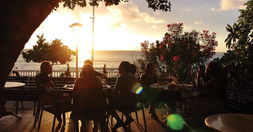 salvador-travel-guide View from the balcony of Pereira Restaurant at sunset