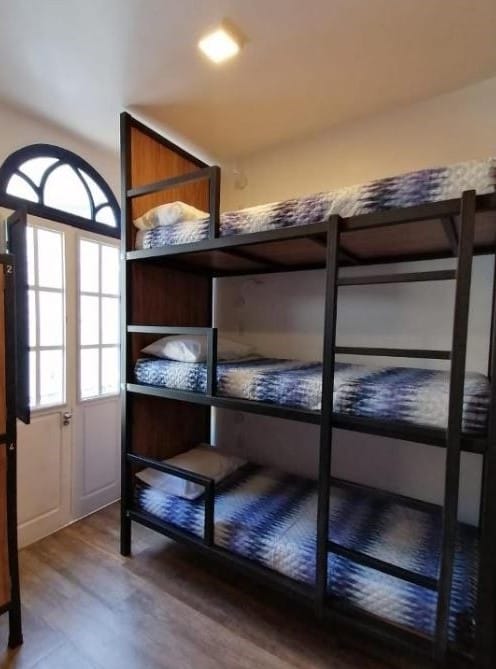 best-places-to-stay-in-salvador-brazil View of Bahia Pelô Hostel Room