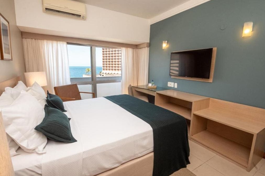 best-places-to-stay-in-salvador-brazil View of Portobello Ondina Hotel Room