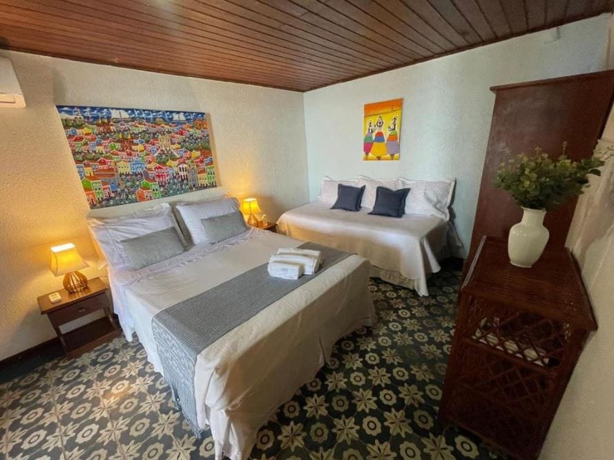 best-places-to-stay-in-salvador-brazil View of Pousada Beija Flor Room