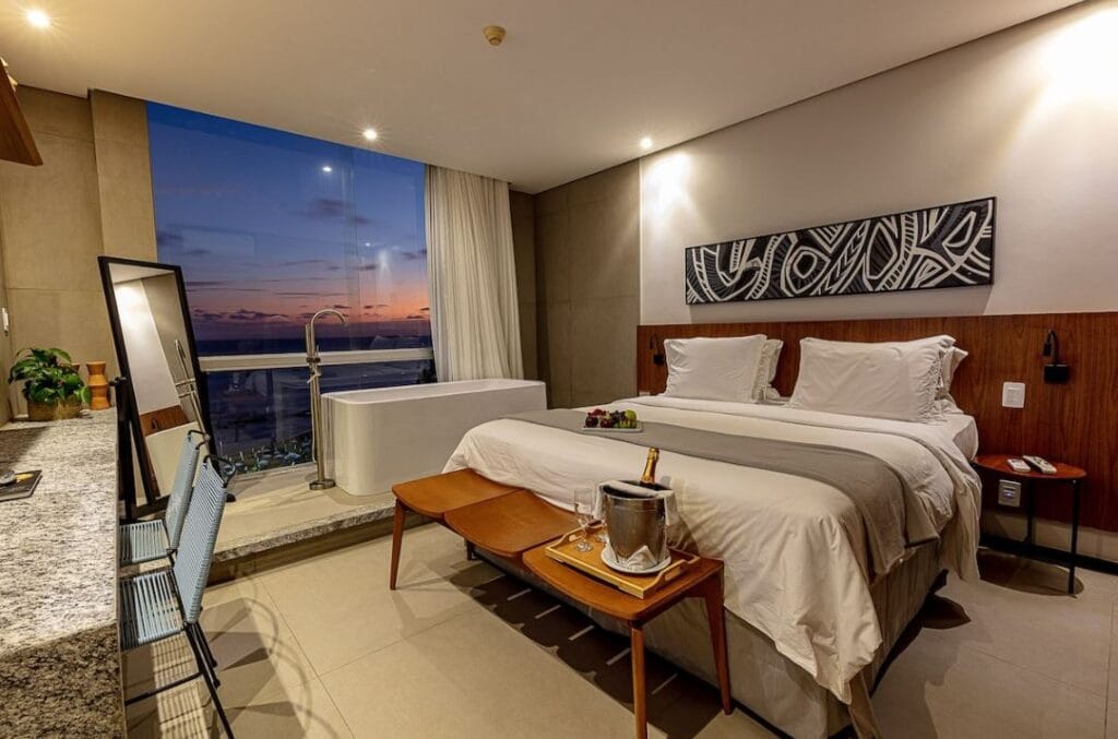 best-places-to-stay-in-salvador-brazil View of Zank by Toque Hotel Room