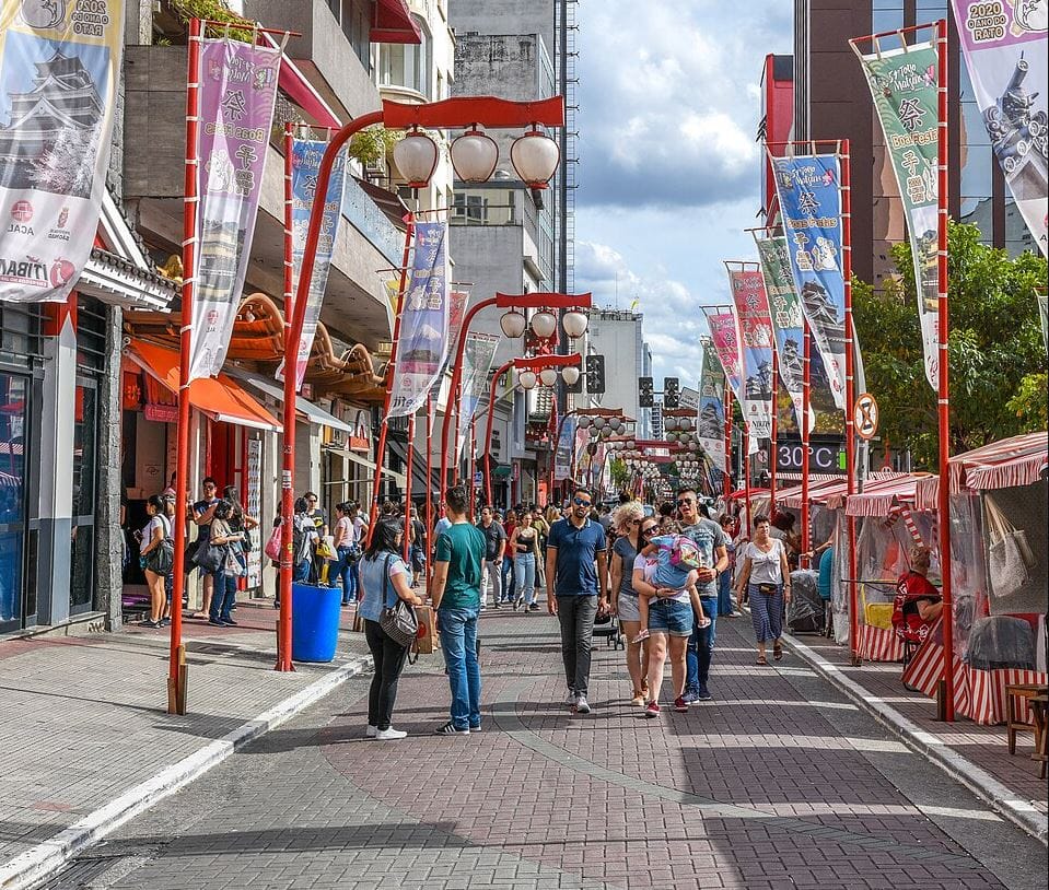 View of Liberdade in Sao Paulo